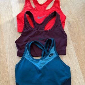 Nike Women's Sports Bra Set - Red, Burgundy, Teal
